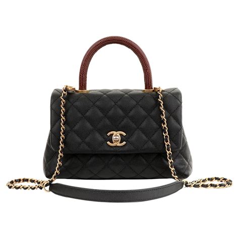 chanel coco lizard handle price|Chanel mini coco handle price.